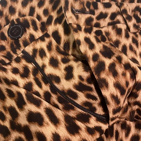 Leopard print zippered pants - Picture 6 of 6